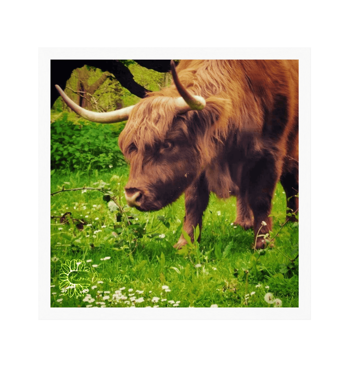 White Frame Framed art print Front