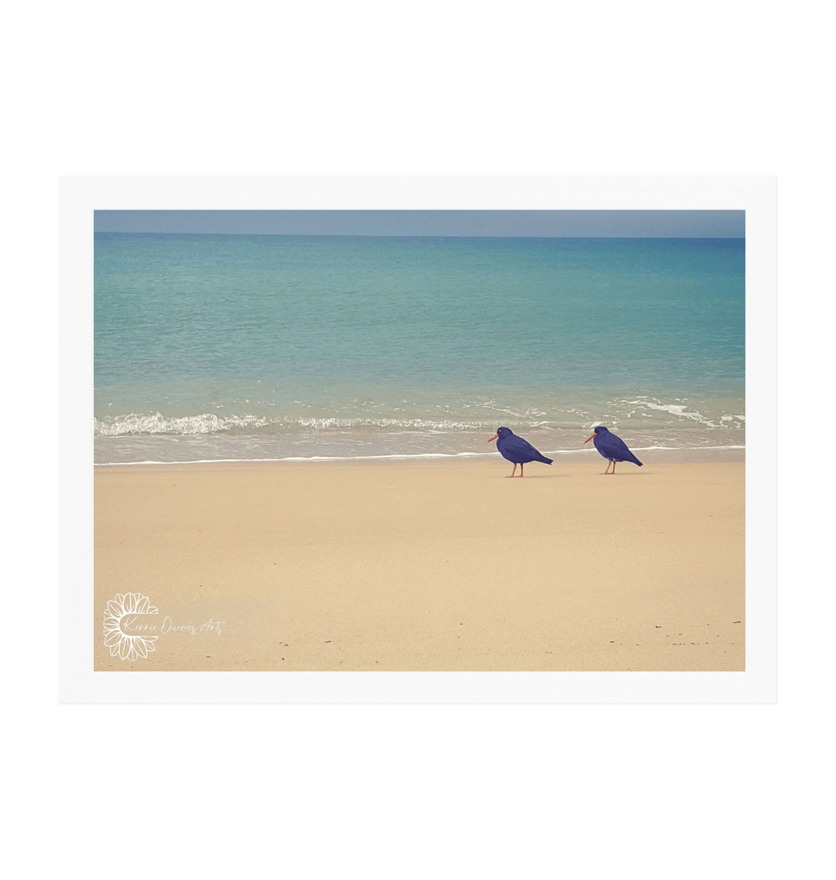 White Frame Framed art print Front