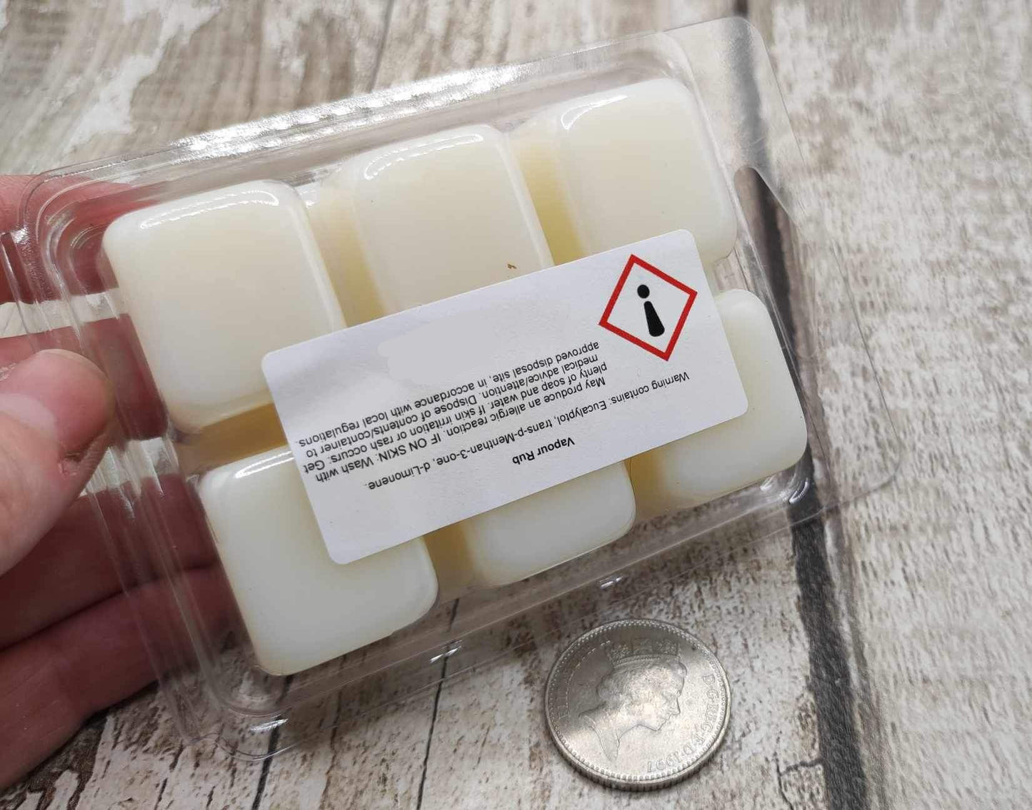 Orange and coconut, coconut wax melt.