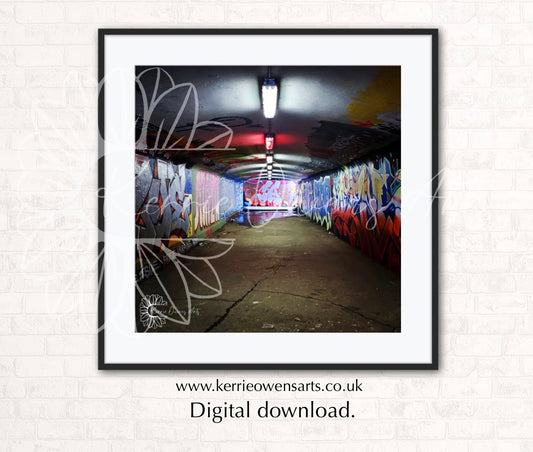 Reykjavik underground, photographic print, digital download,