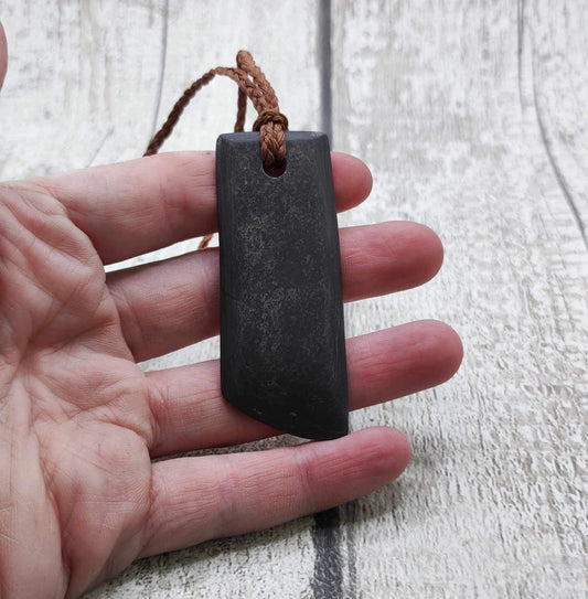 Beach Combed Slate Toki Unisex Pendant