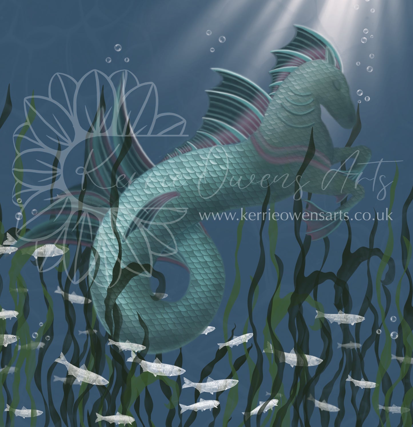 The sleeping Kelpie illustration, digital download art.