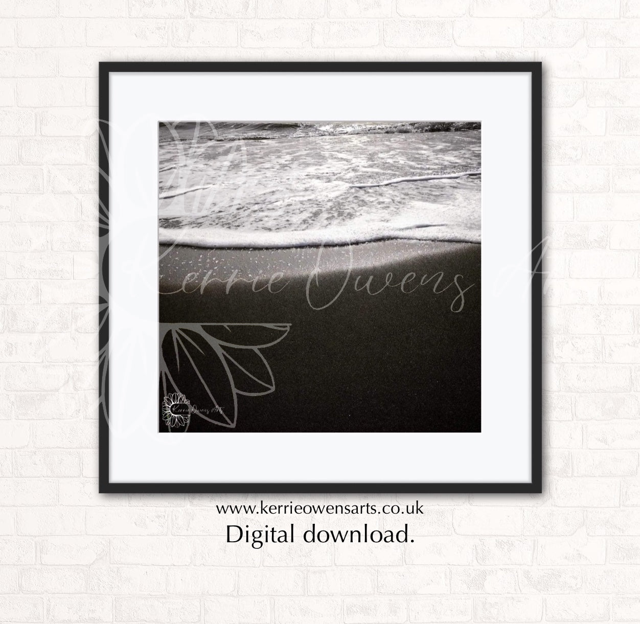Black beach of Vik, photographic print, digital download.