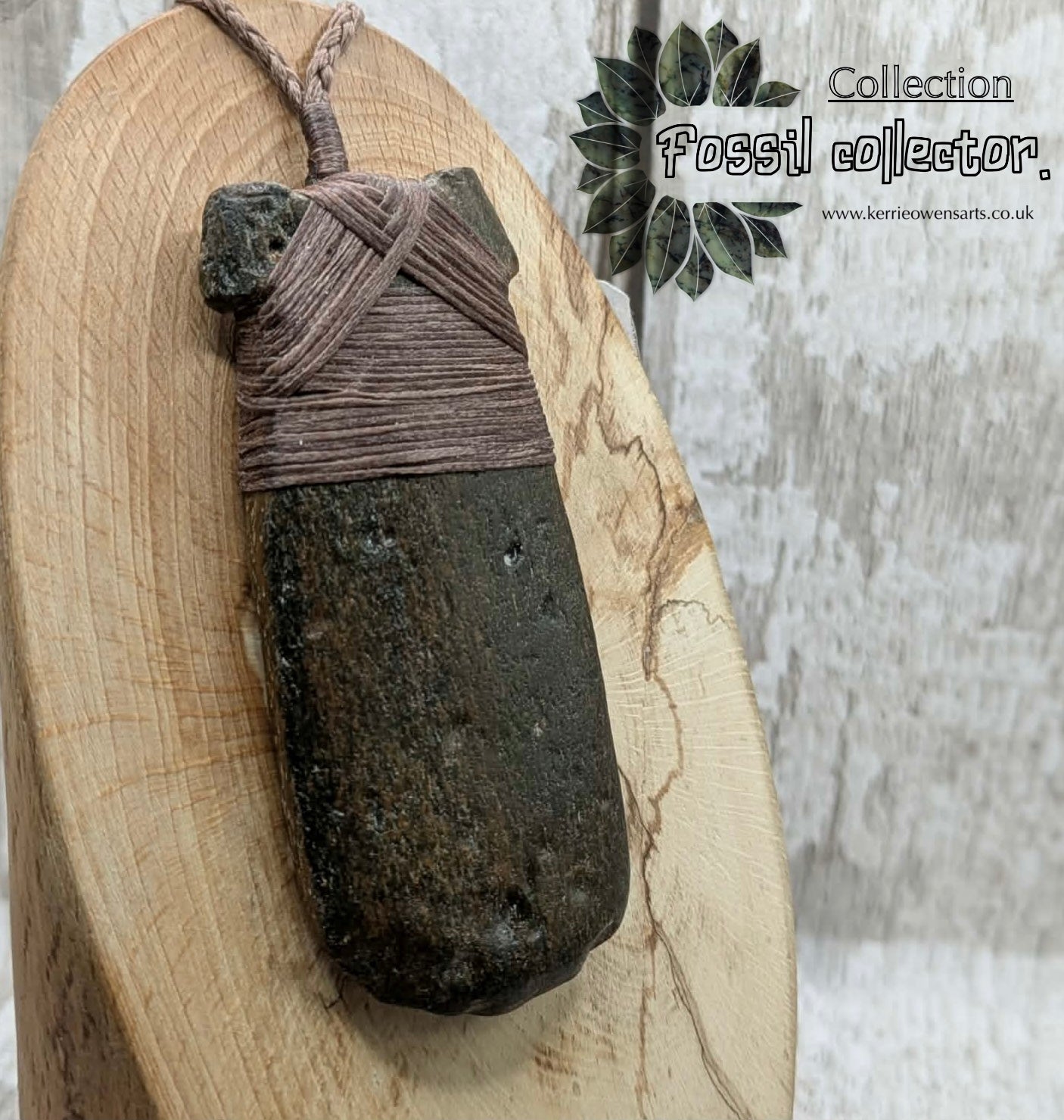 Fossilised whale bone hei toki adze with natural texture.