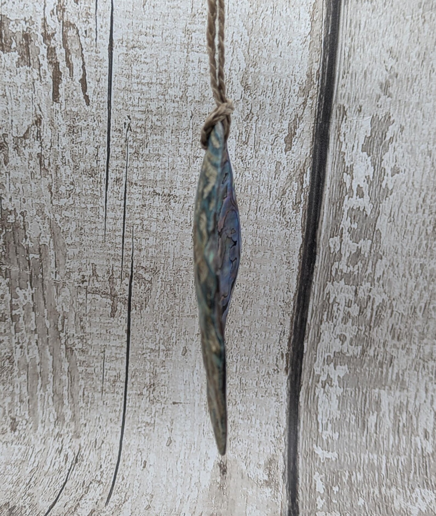 Large Freeform NZ Pāua Shell Pendant – Iridescent Abalone Statement Necklace, Natural statement Beach Jewellery.