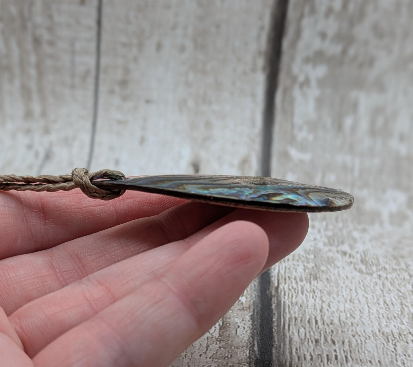 New Zealand Rainbow Pāua steward op Pendant – colourful Iridescent Necklace, Māori Inspired Ocean Jewellery, Healing Shell Talisman.