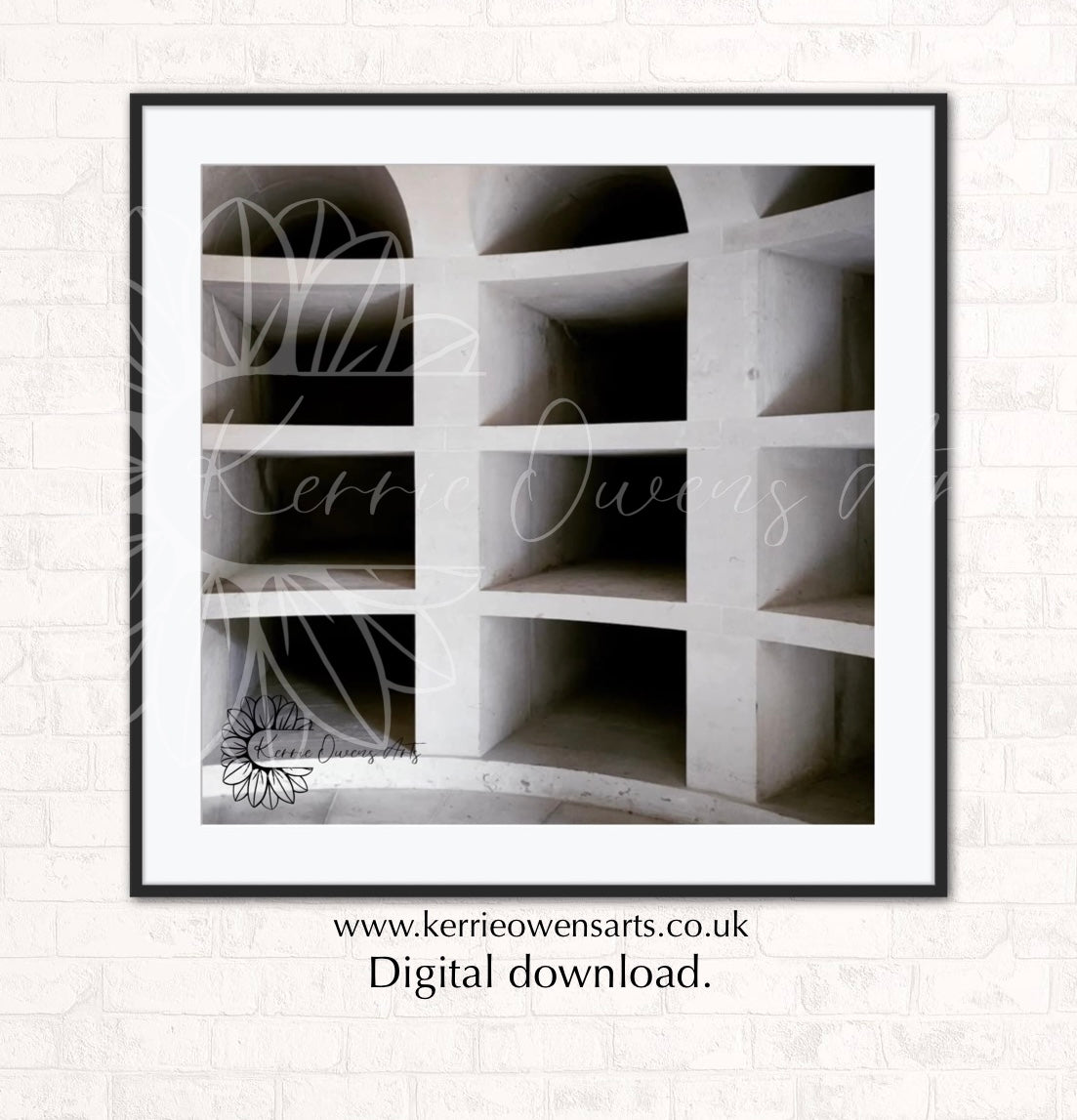 Cobham mausoleum crypt photography print, digital download.