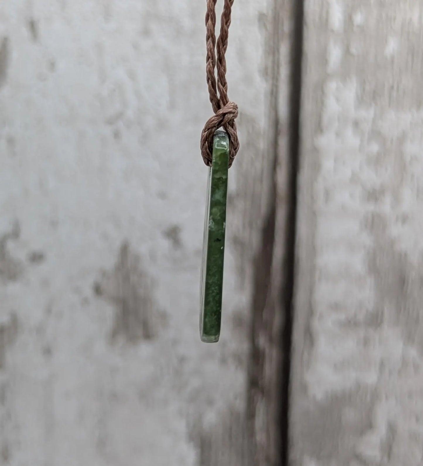 New Zealand nephrite jade roimata drop pendant.