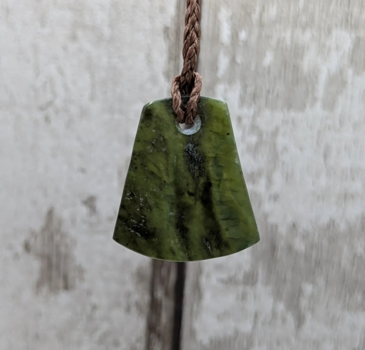 New Zealand nephrite jade roimata drop pendant.