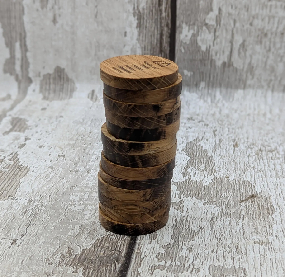 Earthly goddess oak wood laser printed oracle tiles set.