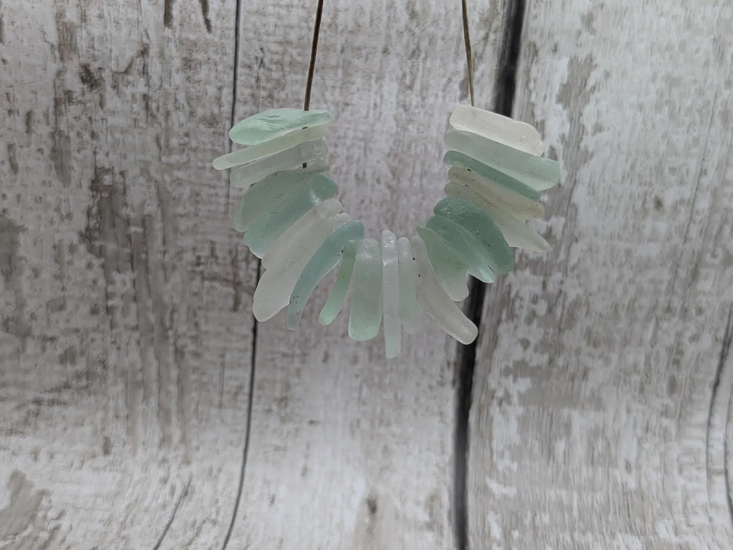 Tiny mixed top drilled sea glass craft beads, naturally estuary tumbled, arts and jewellery making, recycled material.
