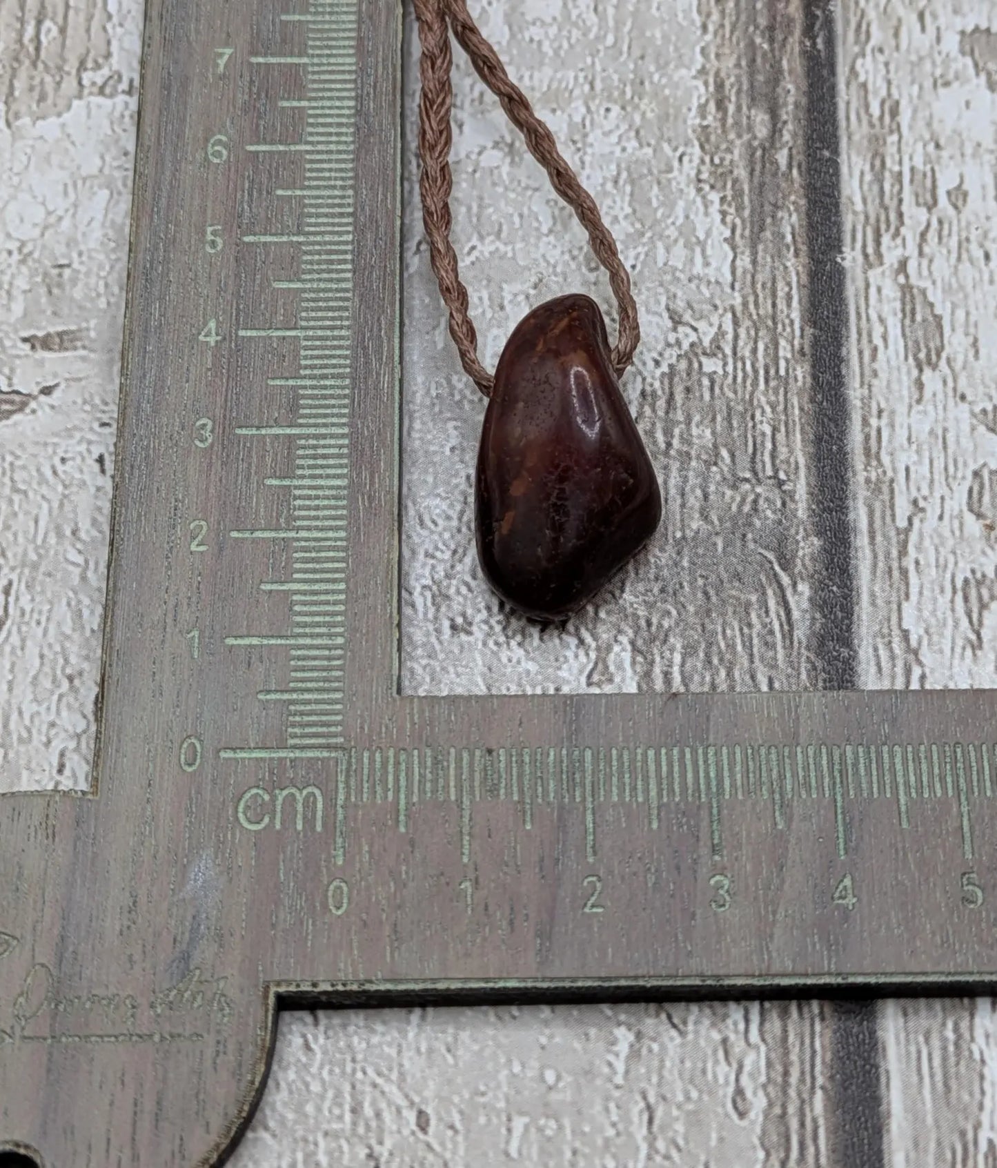 Tumble polished baltic Amber pendant.