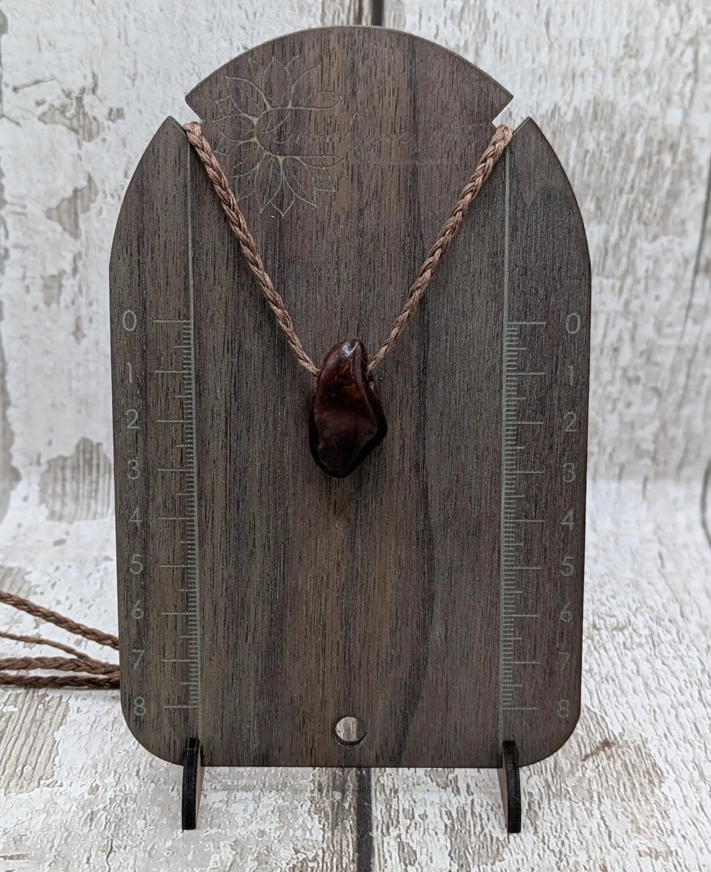 Tumble polished baltic Amber pendant.