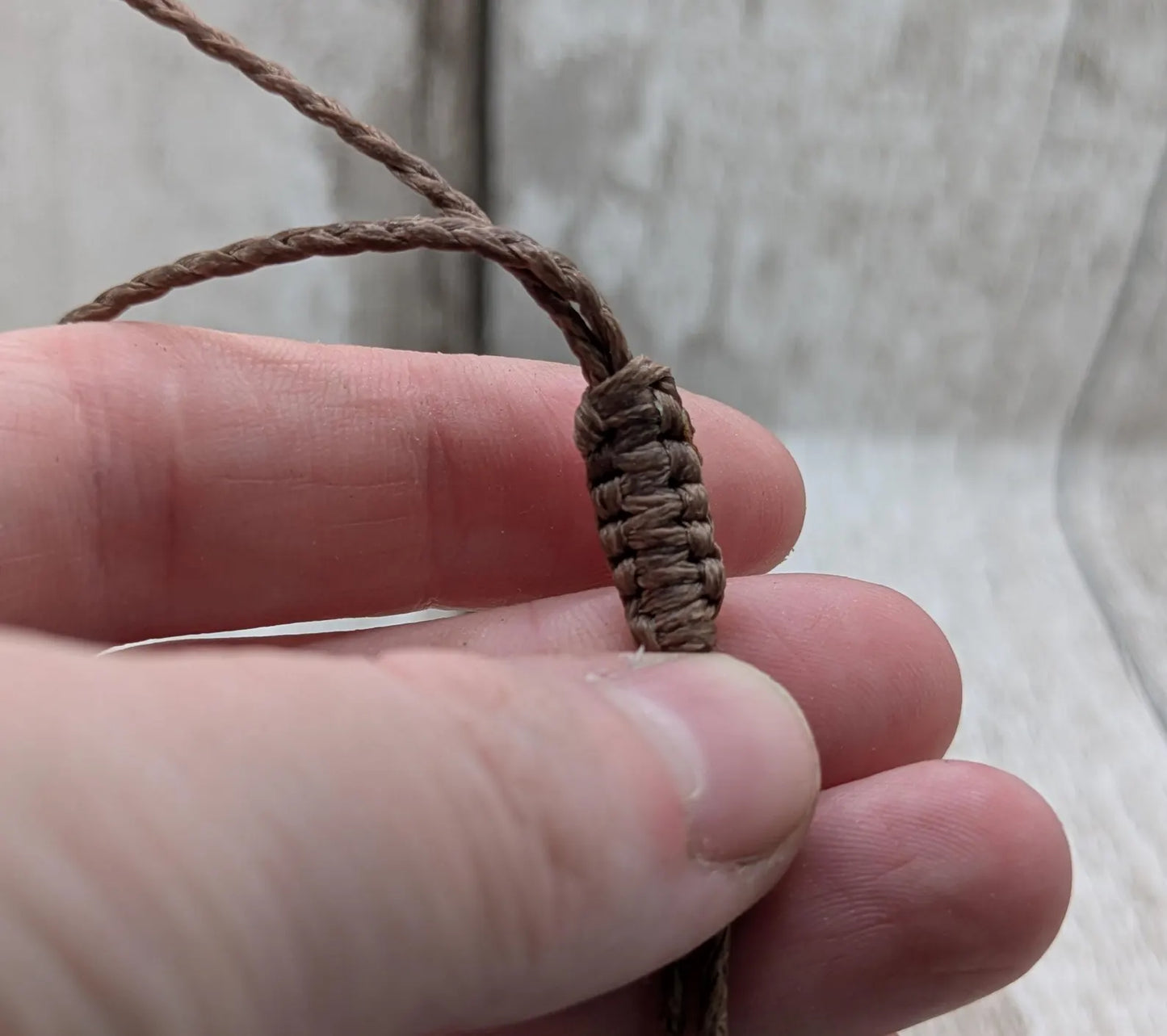 Rae natural Baltic Amber macramé adjustable bracelet.