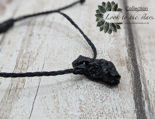 Indonesian tektite beaded adjustable bracelet.