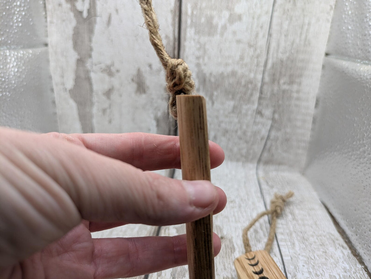 Sweet chestnut small travel sized incense holder and offering bowl.