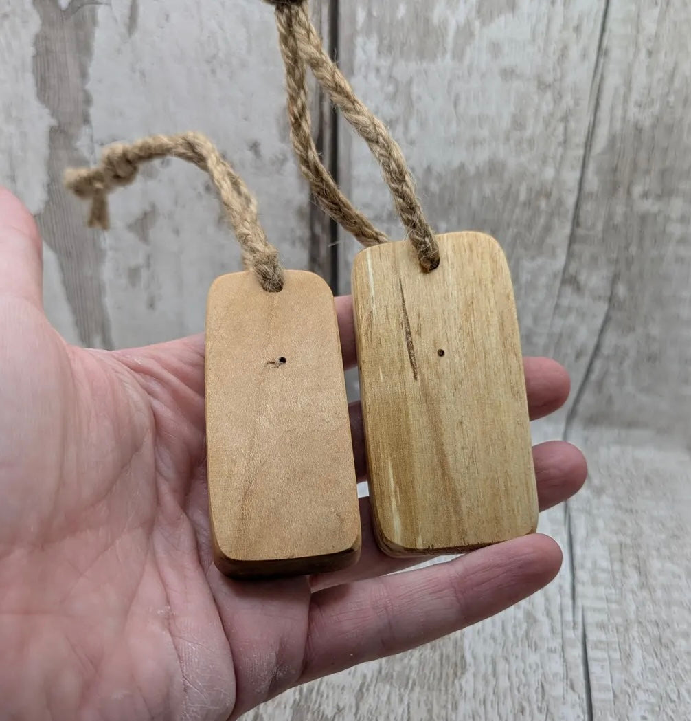 Sunflower Fibonacci travel sized wooden incense holder.
