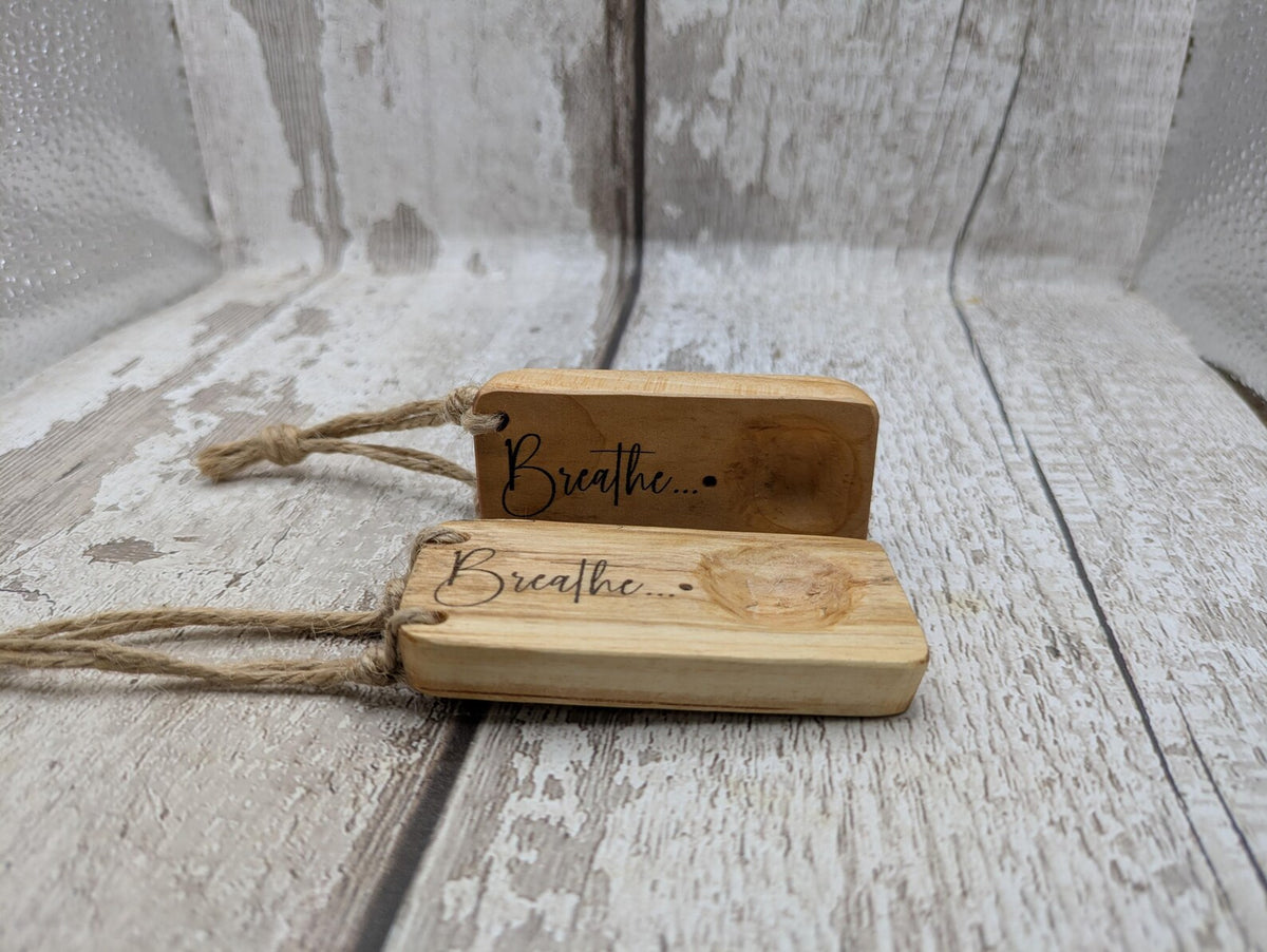 Travel sized incense holder and offering bowl affirmation design.
