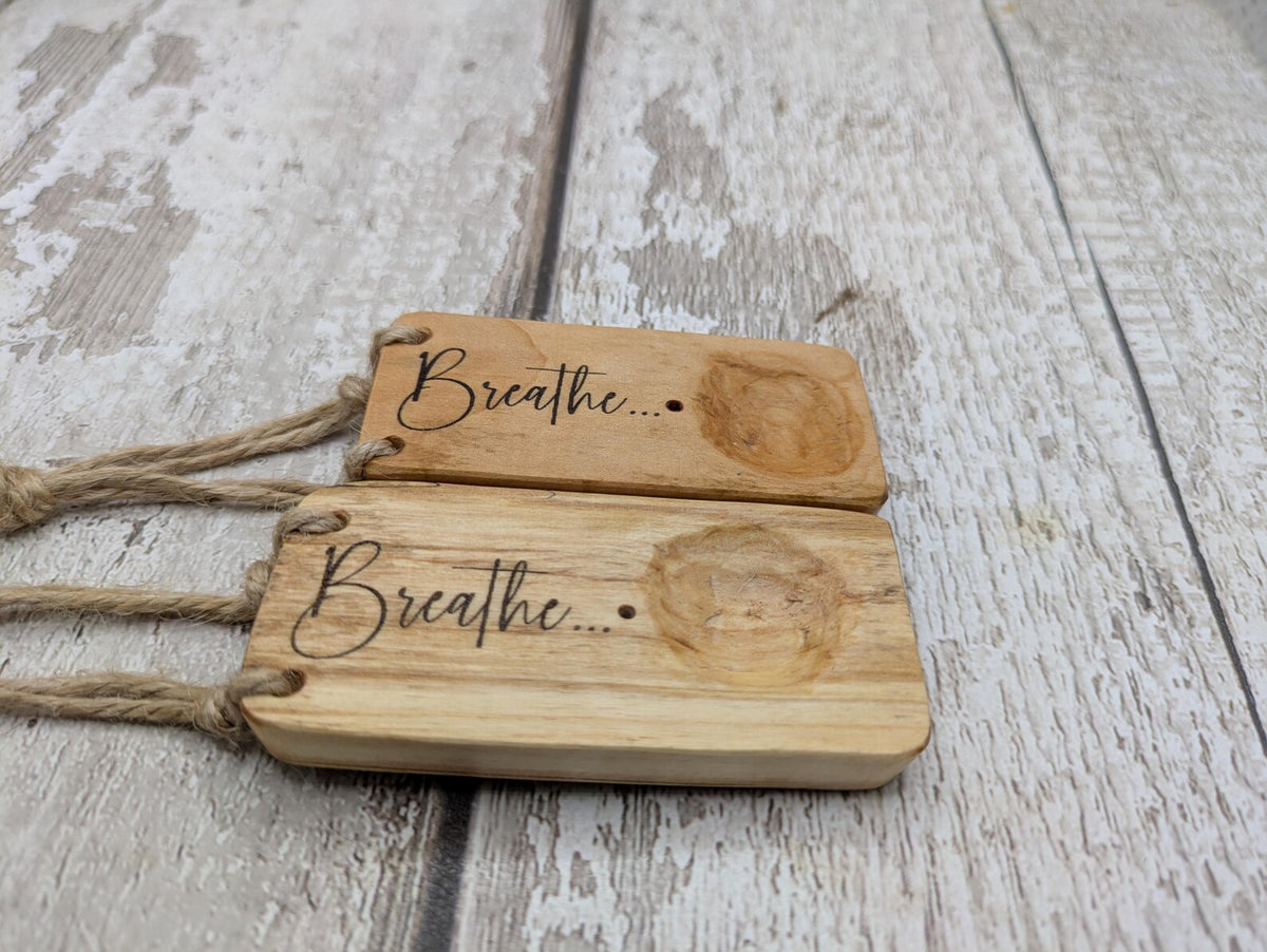 Travel sized incense holder and offering bowl affirmation design.