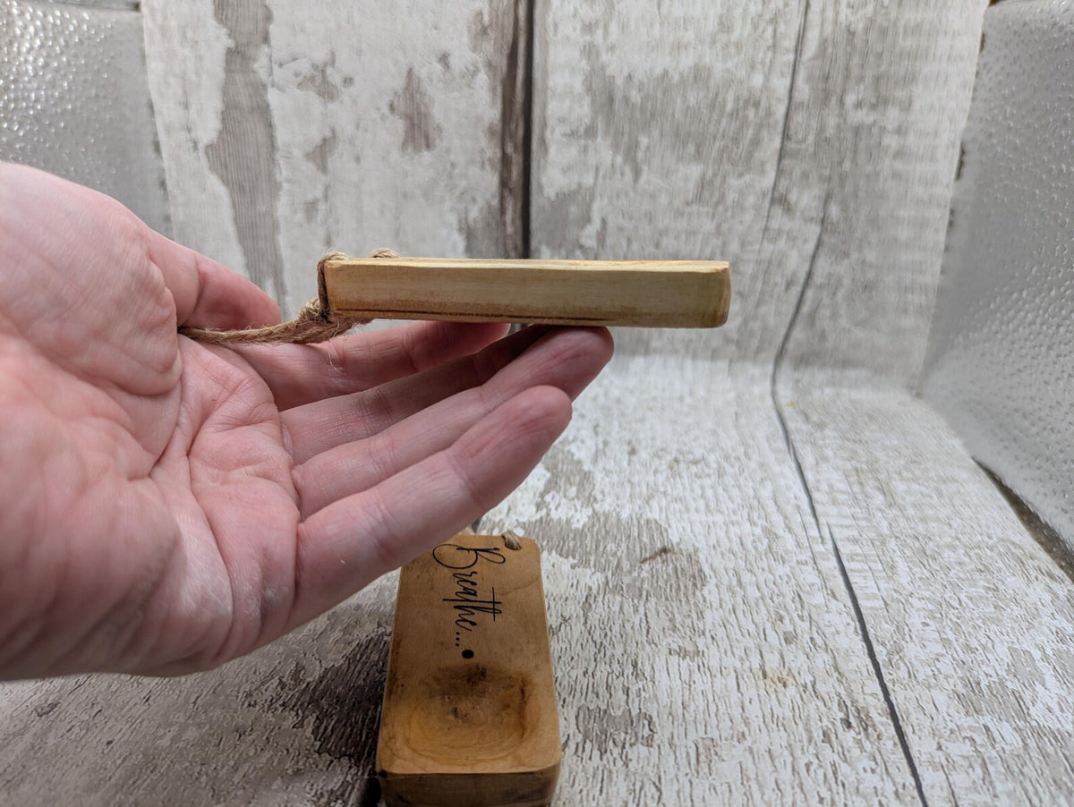 Travel sized incense holder and offering bowl affirmation design.