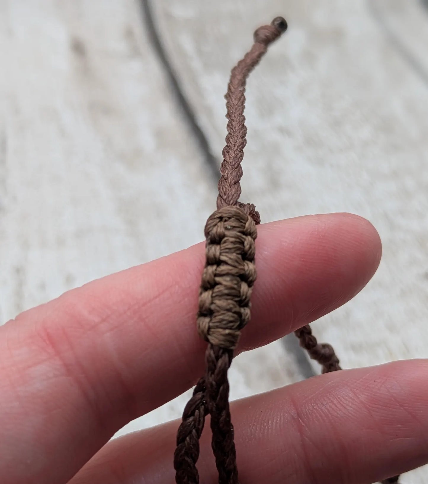 Picasso Jasper macrame beaded bracelet.