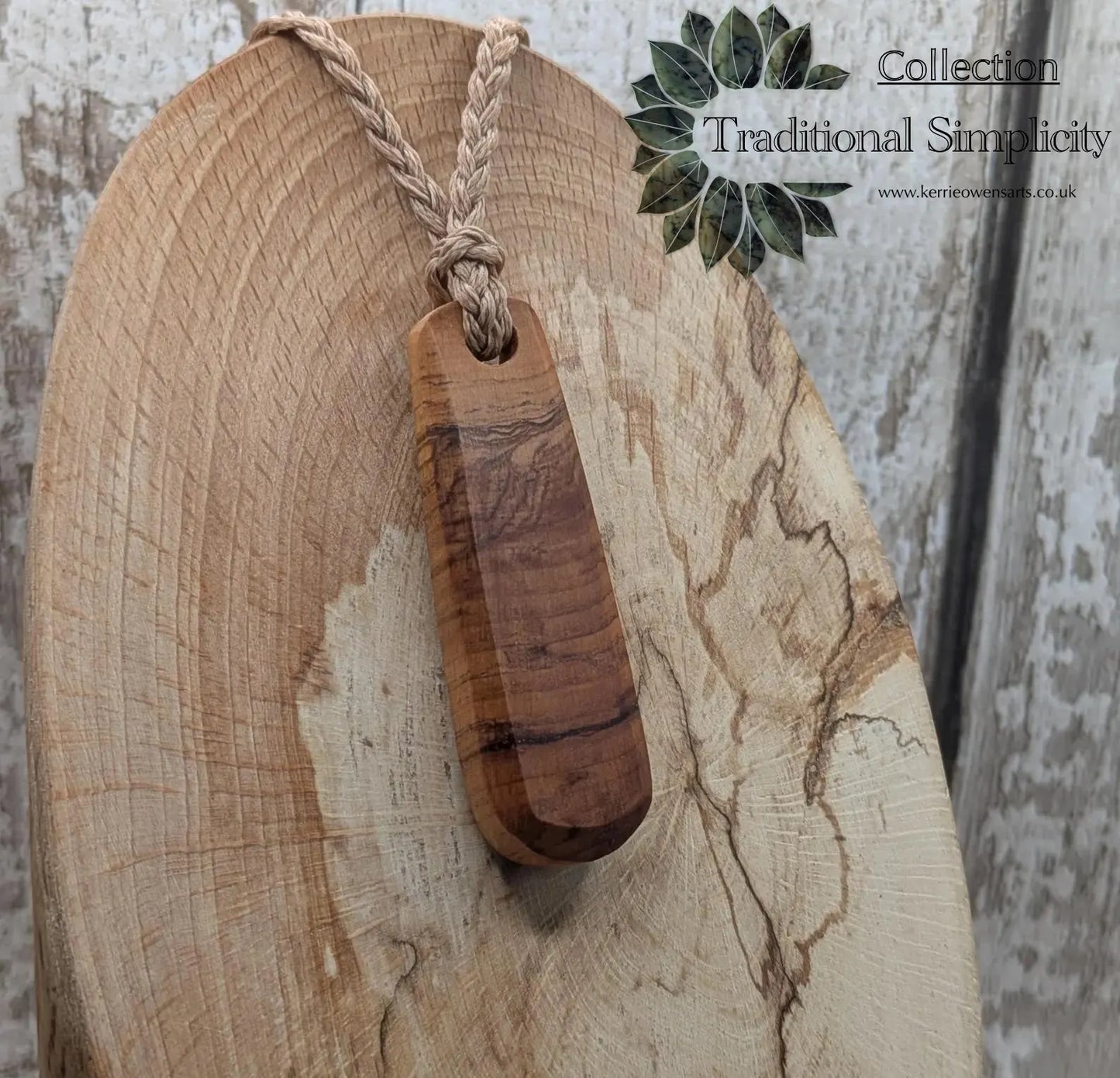 Nz Rimu wood roimata drop pendant.