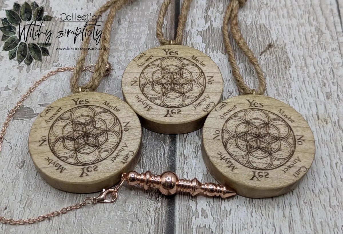 Tulip wood pocket pendulum disc board.