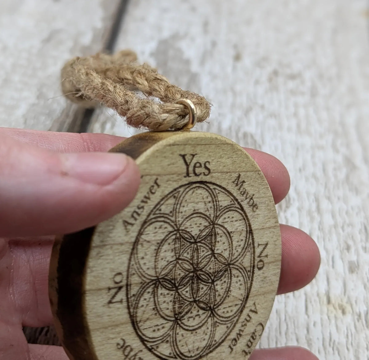 Tulip wood pocket pendulum disc board.