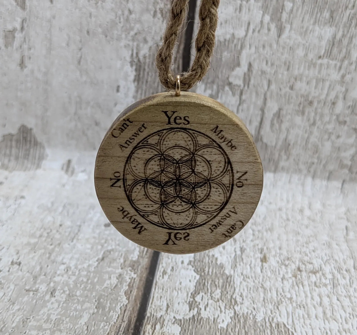 Tulip wood pocket pendulum disc board.