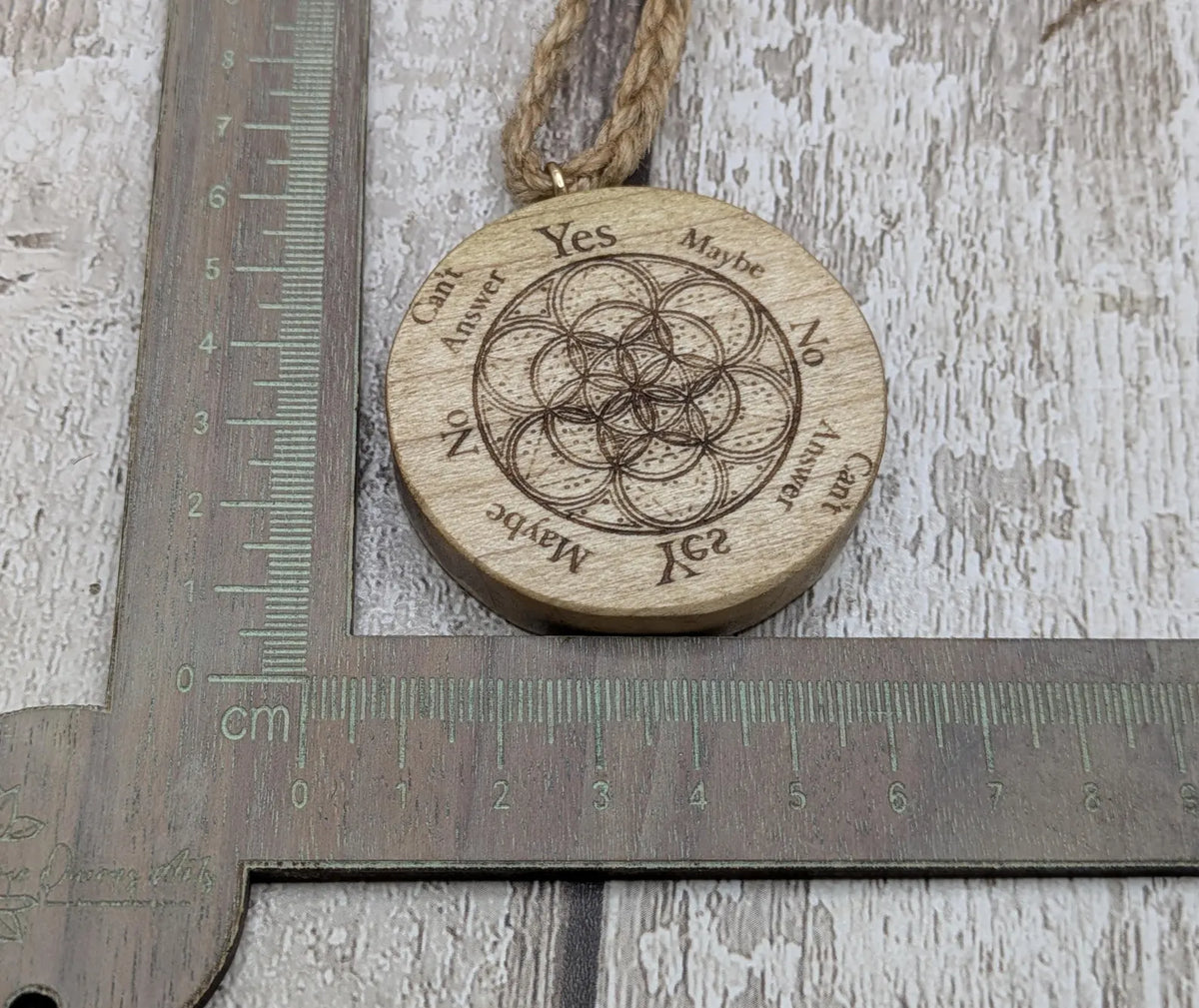 Tulip wood pocket pendulum disc board.