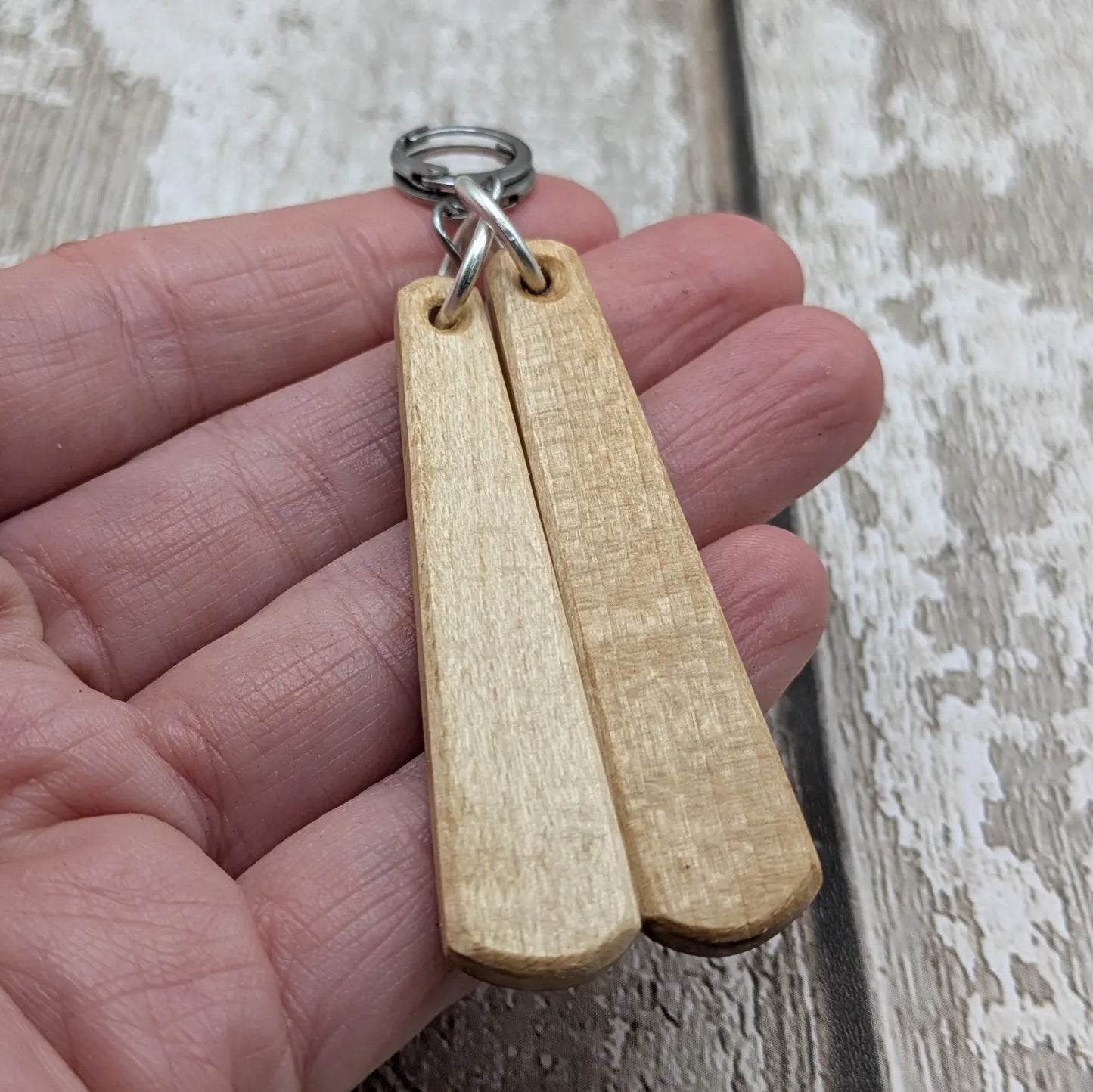 Lime Wood Roimata Earrings, Irish Gaelic "I Am Strong" Affirmation, Stainless Steel Findings