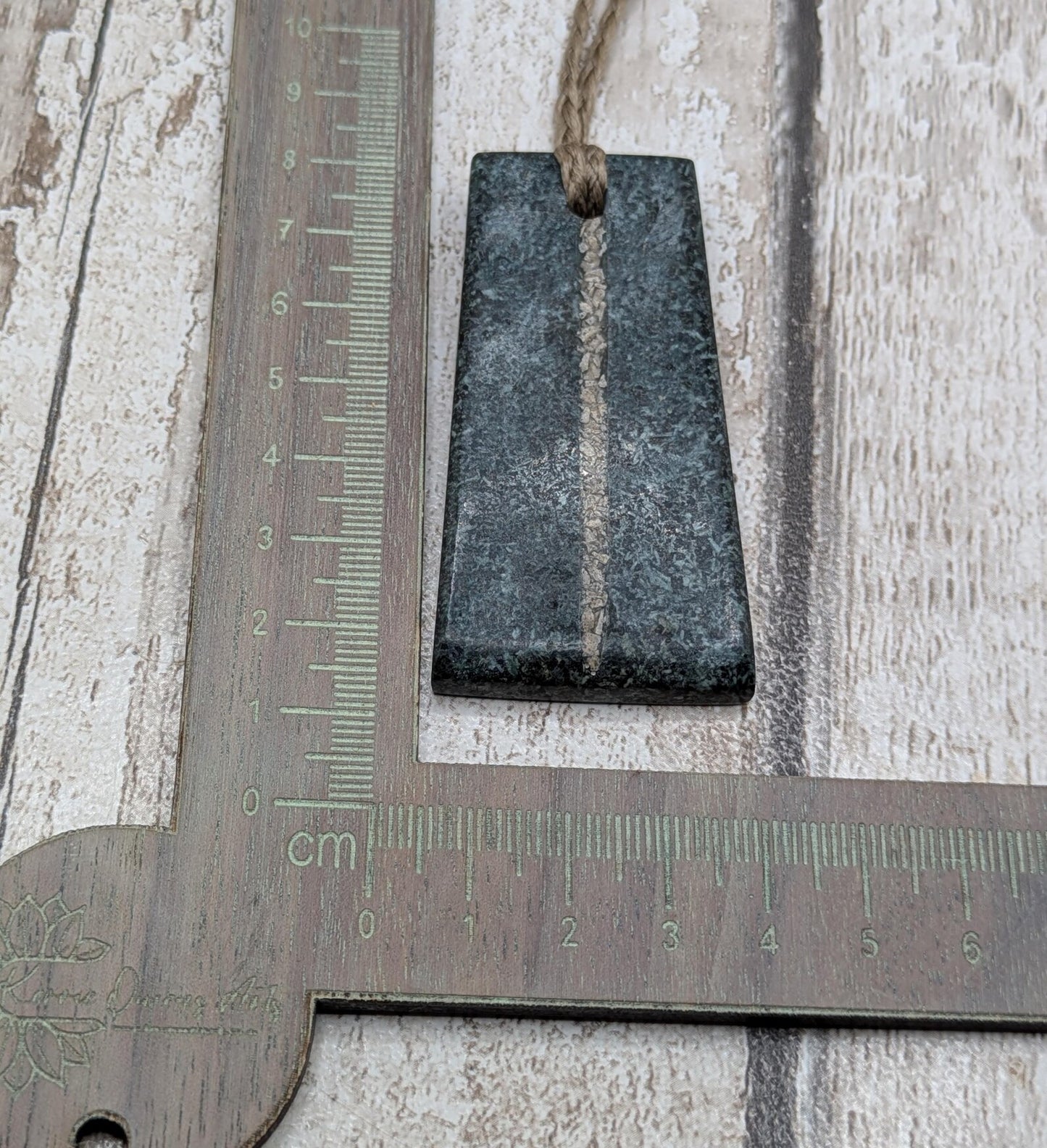 Preseli bluestone statement pendant with Avebury sarsen inlay.