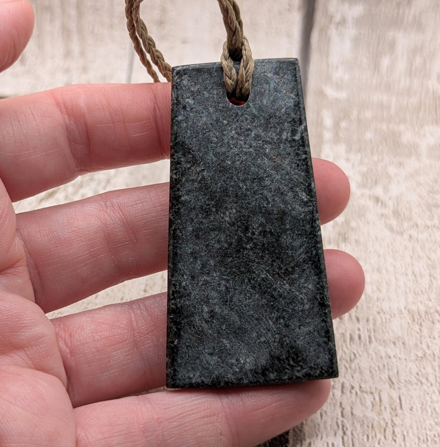 Preseli bluestone statement pendant with Avebury sarsen inlay.