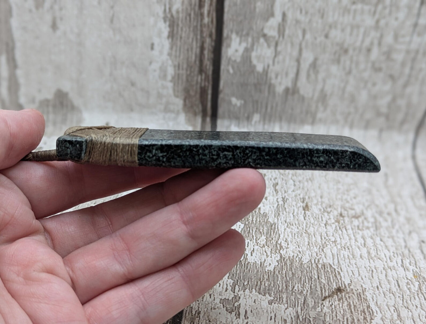 Preseli bluestone Hei Toki adze style statement pendant.