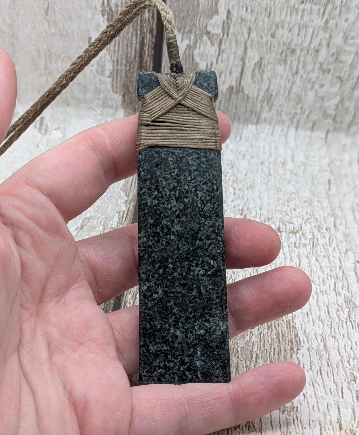 Preseli bluestone Hei Toki adze style statement pendant.
