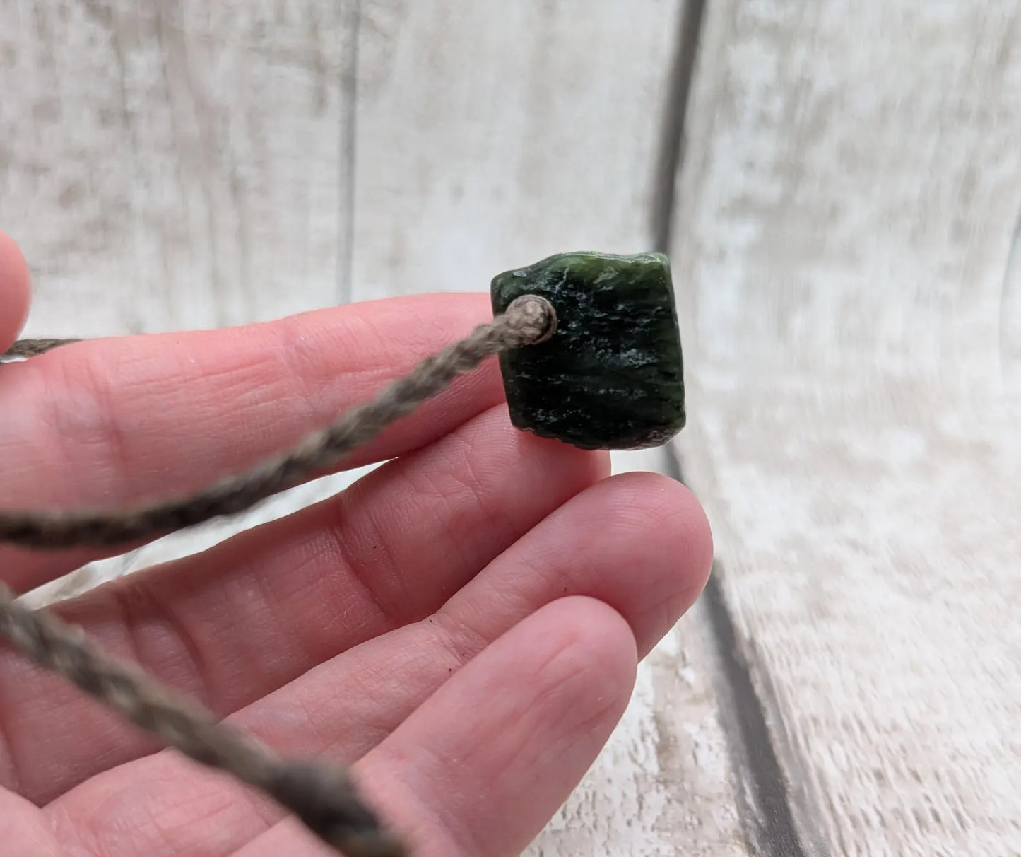 New Zealand Pounamu greenstone jade adjustable bracelet.