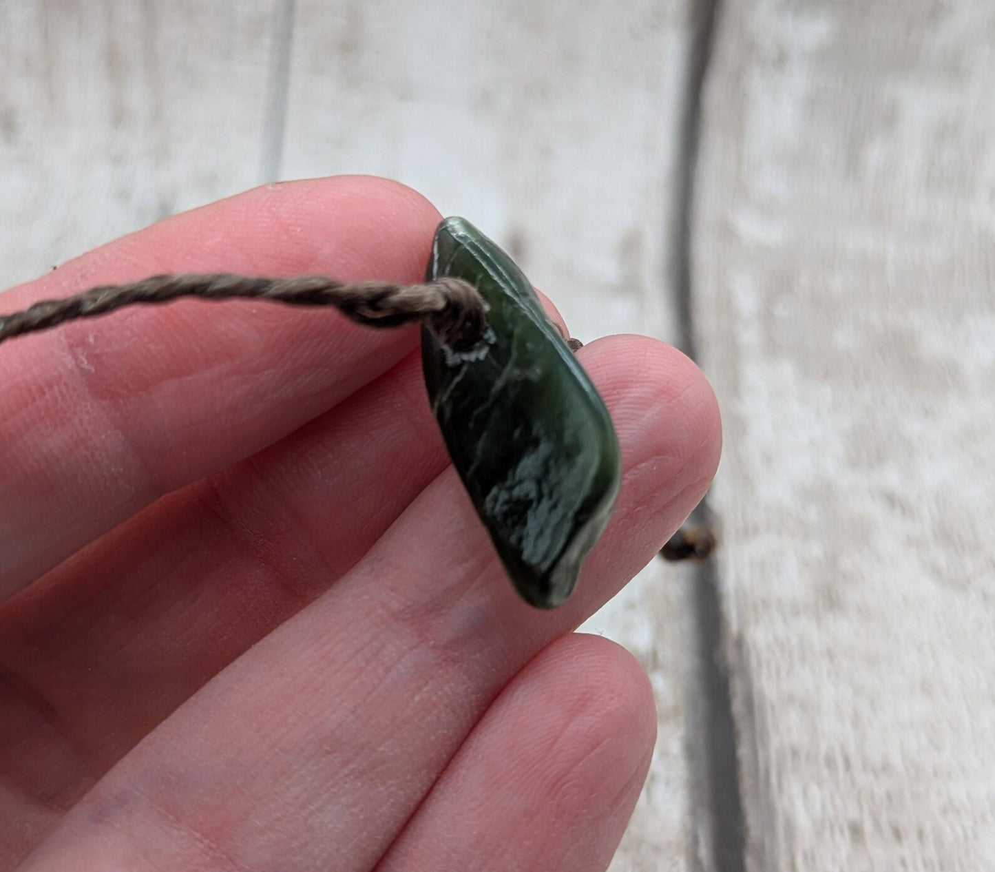 New Zealand Pounamu jade Adjustable bracelet.