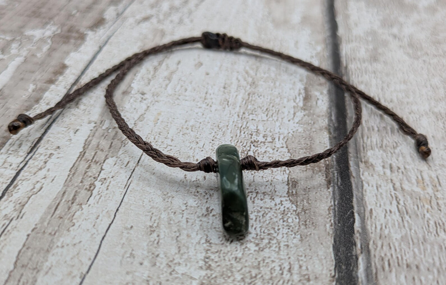 New Zealand Pounamu jade Adjustable bracelet.