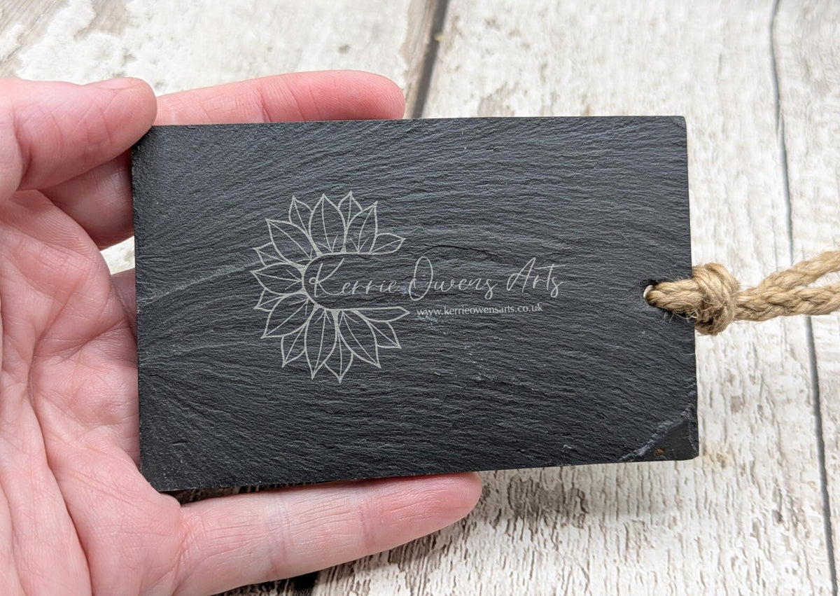 Welsh slate mini pendulum divination board, travel sized.