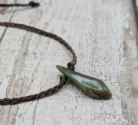 New Zealand Pounamu greenstone jade adjustable bracelet