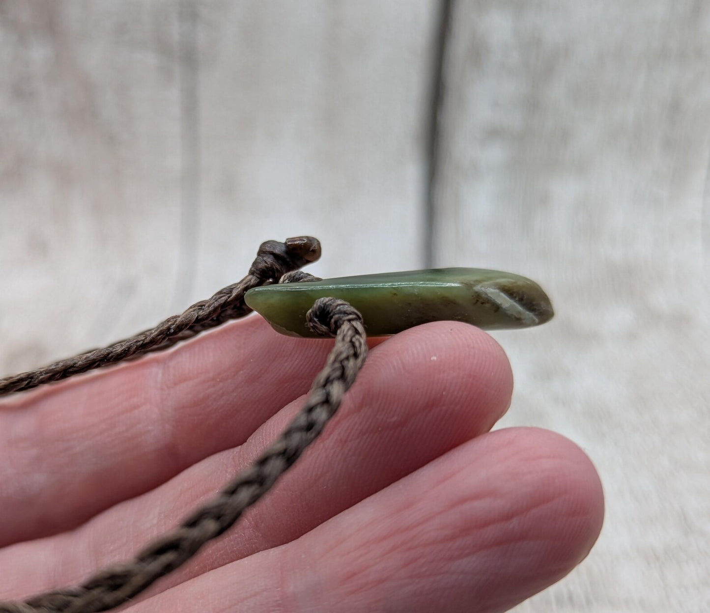 New Zealand Pounamu greenstone jade adjustable bracelet
