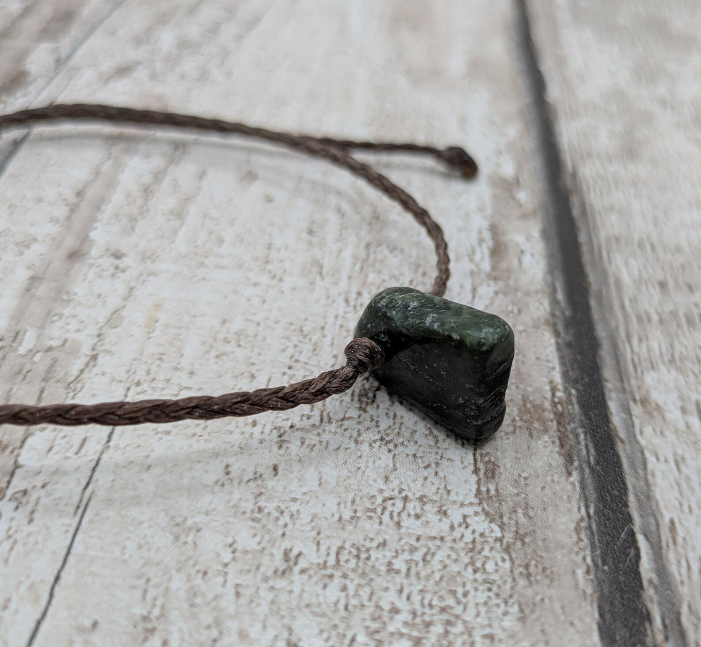 New Zealand Pounamu Greenstone jade adjustable Bracelet.