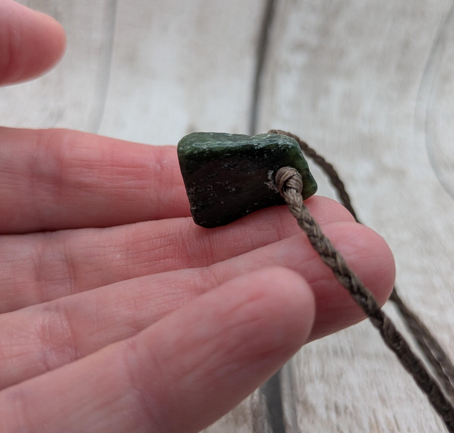 New Zealand Pounamu Greenstone jade adjustable Bracelet.