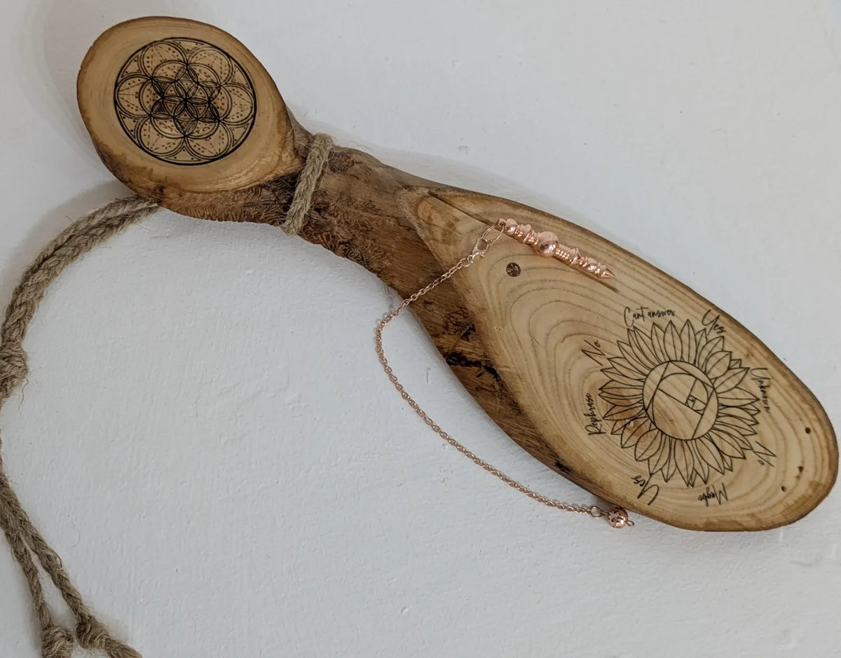Ash wood downing pendulum board