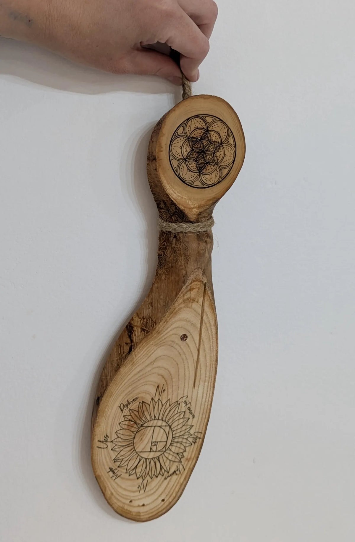 Ash wood downing pendulum board
