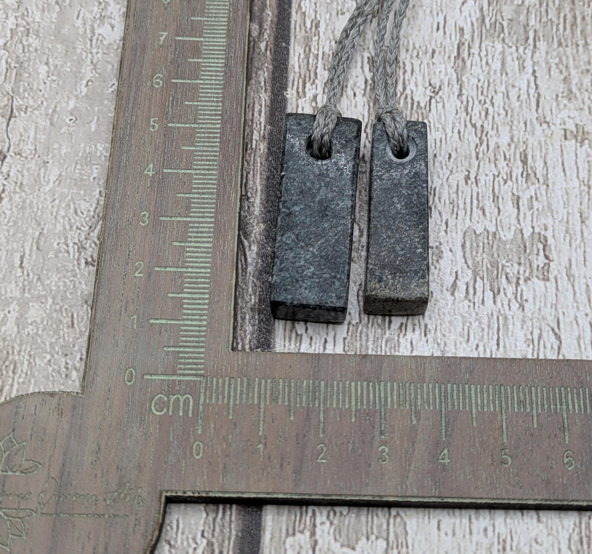 One preselli bluestone offcut simple pendant.