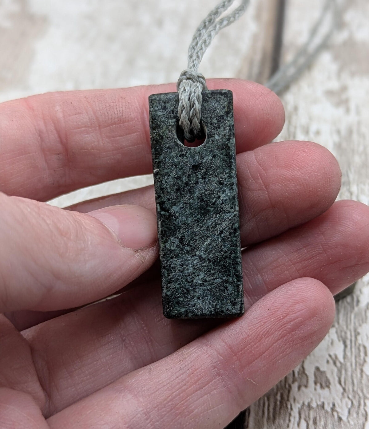 One preselli bluestone offcut simple pendant.