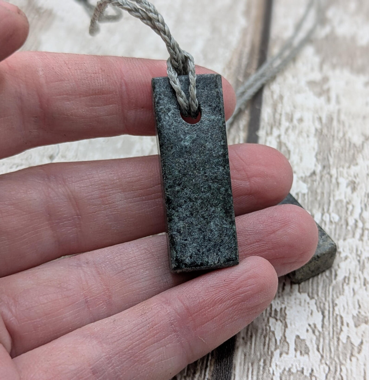 One preselli bluestone offcut simple pendant.