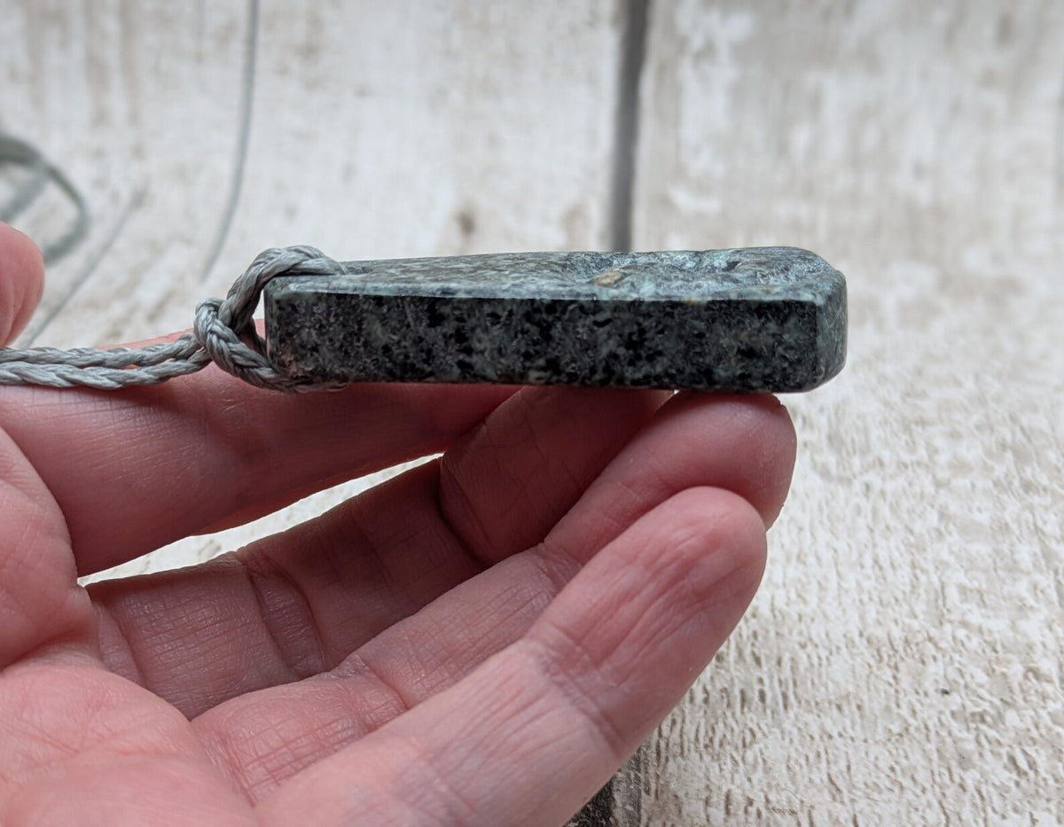 Preseli bluestone koru roimata teardrop pendant.