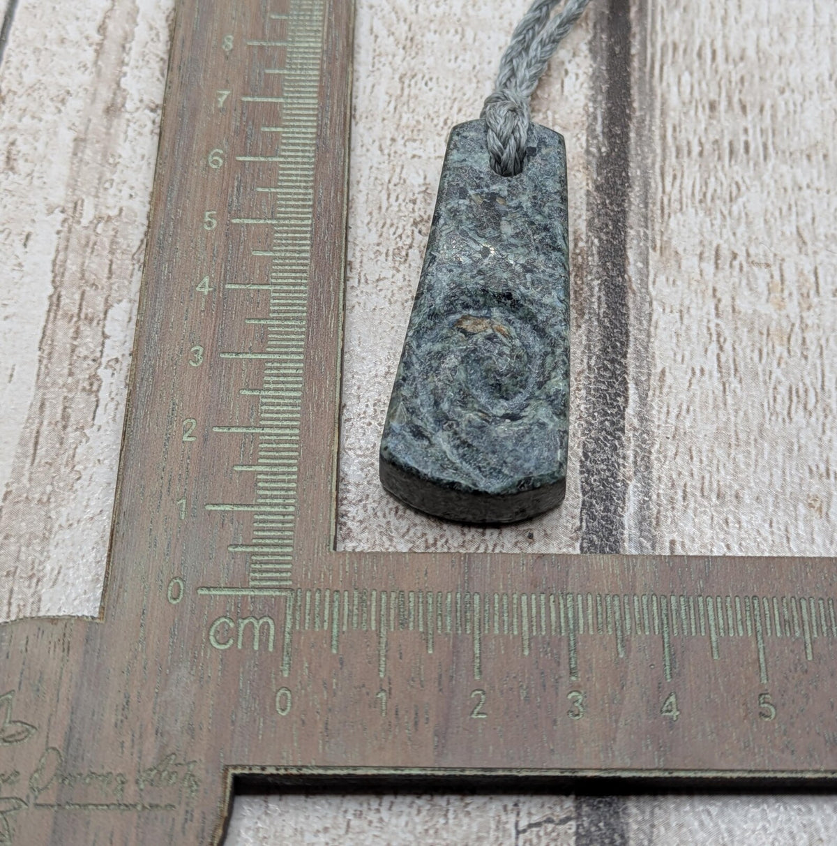 Preseli bluestone koru roimata teardrop pendant.
